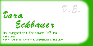 dora eckbauer business card